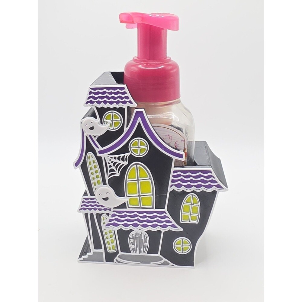Haunted House Soap Holder 3D Printed Fits Foam Soap BBW Halloween Spooky Decor